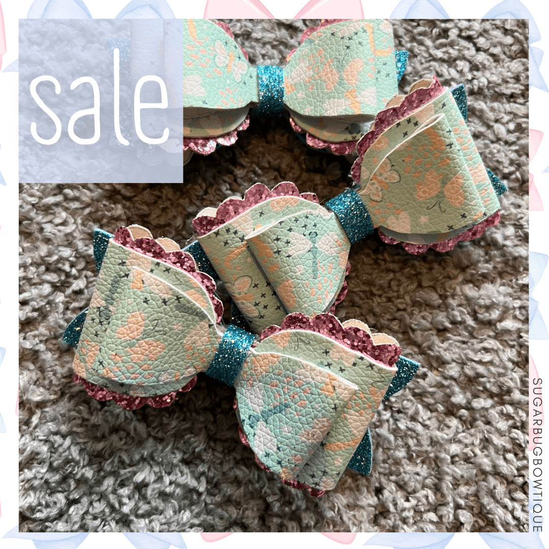 Dragonfly Pink & Blue Bow